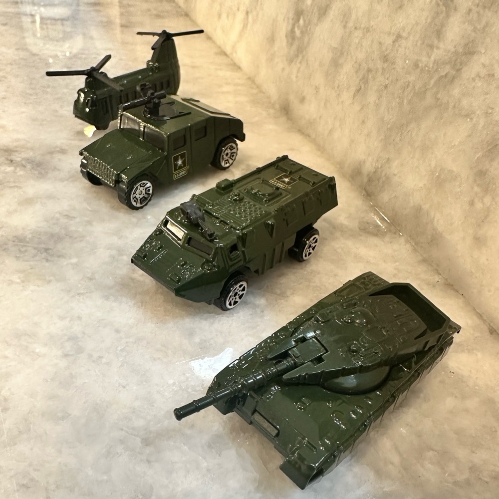 Military Tatical Transport Vehicles Set of 4